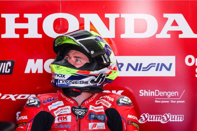 FIM SBK Superbike World Championship Pirelli Emilia Romagna Round 7 Free Practice 1 Misano Adriatico 12 06 2026 Ryan Vickers of Honda HRC with Honda CBR1000RR R SP seen during FIM SBK Superbike World Championship Pirelli Emilia Romagna Round 7 Free Practice 1 at Misano World Circuit Marco Simoncelli in Misano Adriatico, Italy Copyright: xBEAUTIFULxSPORTS Carabellix