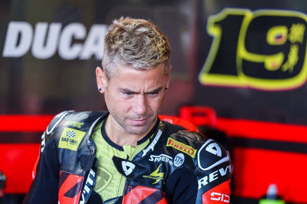 FIM SBK Superbike World Championship Pirelli Emilia Romagna Round 7 Free Practice 1 Misano Adriatico 12 06 2026 Alvaro Bautista of Barni Spark Racing Team with Ducati Panigale V4R seen during FIM SBK Superbike World Championship Pirelli Emilia Romagna Round 7 Free Practice 1 at Misano World Circuit Marco Simoncelli in Misano Adriatico, Italy Copyright: xBEAUTIFULxSPORTS Carabellix