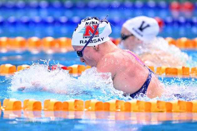 SWIMMING AUSTRALIAN TRIALS, Ella Ramsay leads Tara Kinder during final 50m of the Women s 200m Breaststroke on day 5 of the 2026 Australian Swimming Trials at Sydney Olympic Park Aquatic Centre in Sydney, Friday, June 12, 2026. ( NO ARCHIVING, EDITORIAL USE ONLY SYDNEY NEW SOUTH WALES AUSTRALIA  Copyright: xDEANxLEWINSx 20260612121109501975
