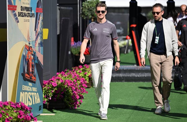 Ahead of Barcelona-Catalunya Grand Prix 2026 BARCELONA, SPAIN - JUNE 12: Nico Hulkenberg of Audi is seen at the paddock before the practice session ahead of the Barcelona-Catalunya Grand Prix, the seventh race of the 2026 Formula 1 World Championship, WM, Weltmeisterschaft at the 4.66-kilometer Circuit de Barcelona-Catalunya in Barcelona, Spain, on June 12, 2026. Burak Akbulut Anadolu Barcelona Spain. Editorial use only. Please get in touch for any other usage.  Copyright: x2026xAnadoluxBurakxAkbulutx