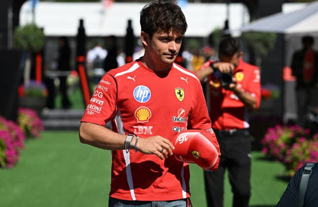 Ahead of Barcelona-Catalunya Grand Prix 2026 BARCELONA, SPAIN - JUNE 12: Charles Leclerc of Ferrari is seen at the paddock before the practice session ahead of the Barcelona-Catalunya Grand Prix, the seventh race of the 2026 Formula 1 World Championship, WM, Weltmeisterschaft at the 4.66-kilometer Circuit de Barcelona-Catalunya in Barcelona, Spain, on June 12, 2026. Burak Akbulut Anadolu Barcelona Spain. Editorial use only. Please get in touch for any other usage.  Copyright: x2026xAnadoluxBurakxAkbulutx
