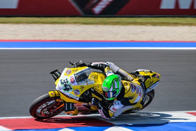 IPA85606329 - Lorenzo Baldassarri (ITA) of the Ducati Panigale V4R Team Goeleven during the Pirelli Emilia Romagna Round of the World Superbike (SBK) championship in Italy, June 12, 2026  Copyright: xAlessioxMarini IPAxSportx xx 85606329