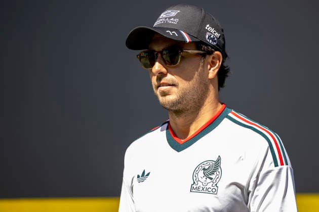 RECORD DATE NOT STATED 12th June 2026: Circuit de Barcelona-Catalunya, Barcelona, Spain; Formula One Barcelona Catalunya Grand Prix, Free Practice Day; Sergio Perez (11) of Mexico and Cadillac Formula 1 Team arriving at the 2026 Grand Prix of Barcelona-Catalunya StephenxBlackberry
