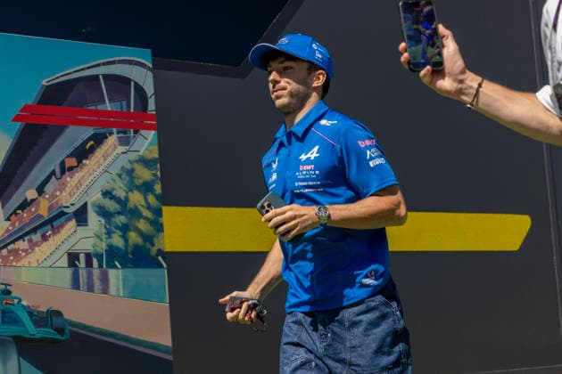 RECORD DATE NOT STATED 12th June 2026: Circuit de Barcelona-Catalunya, Barcelona, Spain; Formula One Barcelona Catalunya Grand Prix, Free Practice Day; Pierre Gasly (10) of France and BWT Alpine Formula One Team arriving at the 2026 Grand Prix of Barcelona-Catalunya StephenxBlackberry