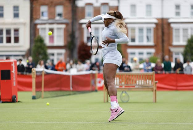 RECORD DATE NOT STATED 12th June 2026; HSBC Championships, Queens Club, West Kensington, London, England; HSBC Championships Tennis, Day Three; Serena Williams (USA) practices at Queen s club HongboxChen