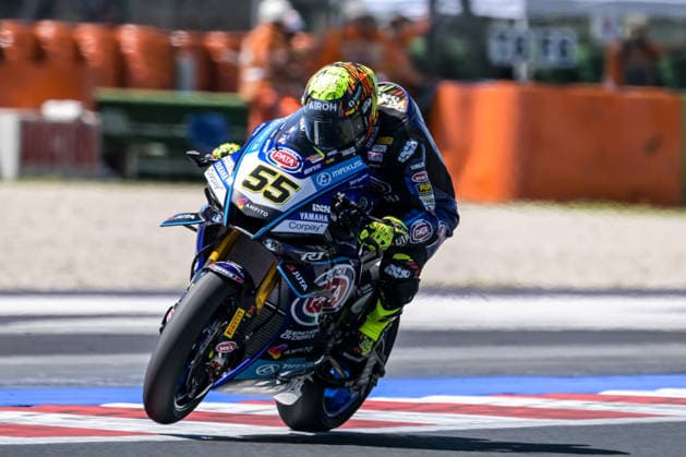 IPA85606401 - Andrea Locatelli (ITA) on a Yamaha YZF-R1 sponsored by Pata Maxus Yamaha during the Pirelli Emilia Romagna Round of the World Superbike (SBK) championship in Italy, June 12, 2026  Copyright: xAlessioxMarini IPAxSportx xx 85606401