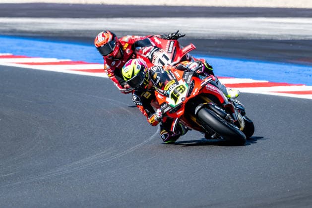 IPA85606408 - Álvaro Bautista (ESP) on a Ducati Panigale V4R for the Barni Spark Racing Team during the Pirelli Emilia Romagna Round of the World Superbike (SBK) championship in Italy, June 12, 2026  Copyright: xAlessioxMarini IPAxSportx xx 85606408