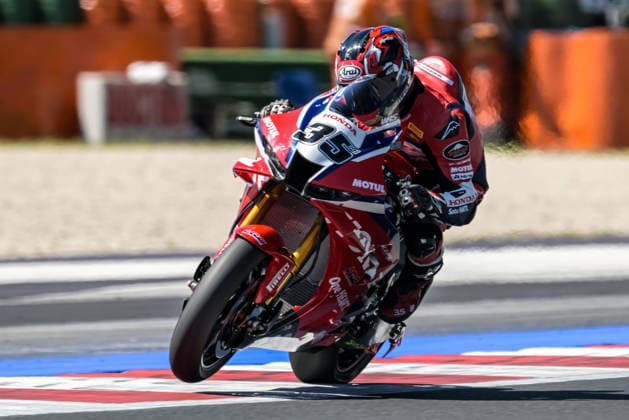 IPA85606374 - Somkiat Chantra (THA) on a Honda CBR1000RR-R SP from Honda HRC during the Pirelli Emilia Romagna Round of the World Superbike (SBK) Championship in Italy, June 12, 2026  Copyright: xAlessioxMarini IPAxSportx xx 85606374