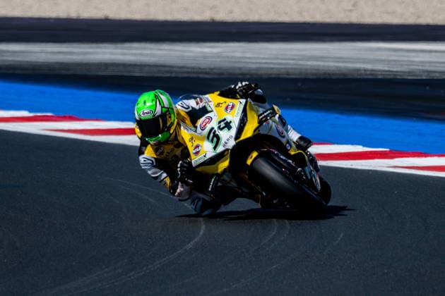 IPA85606379 - Lorenzo Baldassarri (ITA) of the Ducati Panigale V4R Team Goeleven during the Pirelli Emilia Romagna Round of the World Superbike (SBK) championship in Italy, June 12, 2026  Copyright: xAlessioxMarini IPAxSportx xx 85606379