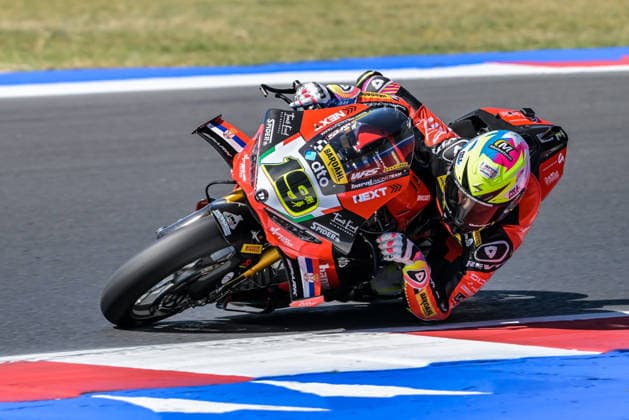 IPA85606423 - Álvaro Bautista (ESP) on a Ducati Panigale V4R for the Barni Spark Racing Team during the Pirelli Emilia Romagna Round of the World Superbike (SBK) championship in Italy, June 12, 2026  Copyright: xAlessioxMarini IPAxSportx xx 85606423