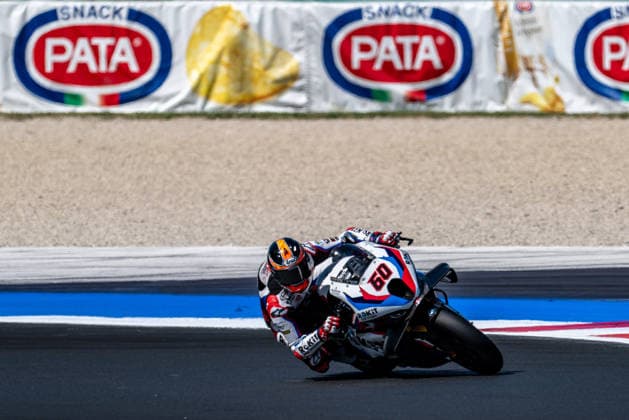 IPA85606425 - Mark Van Der Mark and Ned Rokit on the BMW Motorrad WorldSBK Team BMW M 1000 RR during the Pirelli Emilia Romagna Round of the World Superbike (SBK) championship in Italy, June 12, 2026  Copyright: xAlessioxMarini IPAxSportx xx 85606425
