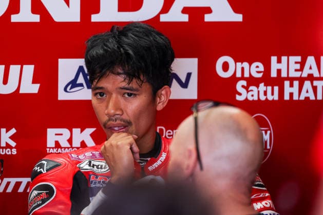 IPA85606352 - Somkiat Chantra of Honda HRC on a Honda CBR1000RR-R SP during Free Practice 1 of Round 7 of the FIM SBK Superbike World Championship, WM, Weltmeisterschaft Pirelli Emilia-Romagna at the Misano World Circuit Marco Simoncelli in Misano Adriatico, Italy  Copyright: xFabrizioxCarabelli IPAxSportx xx 85606352