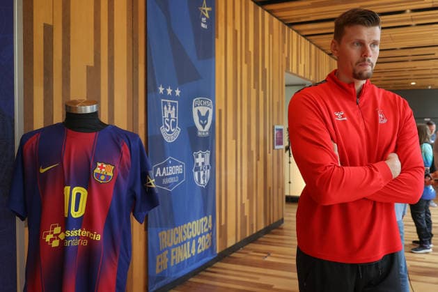 12 06 2026, xtgx, Handball, EHF Champions League, Media Day v l Sergey Hernandez Ferrer Magdeburg, 1 Barcelona Barca Koeln