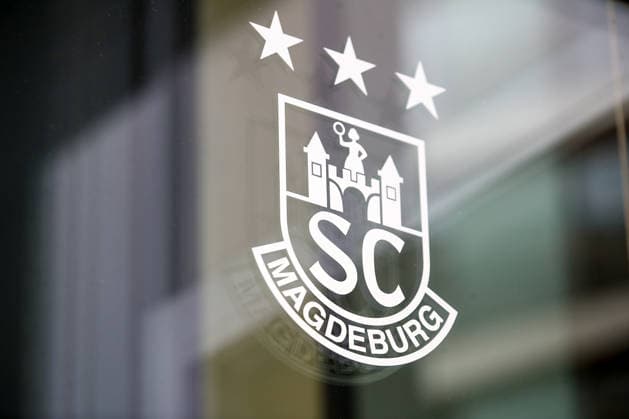 12 06 2026, xtgx, Handball, EHF Champions League, Media Day v l symbol photo, symbol image crest club crest logo club logo SC Magdeburg SCM Koeln
