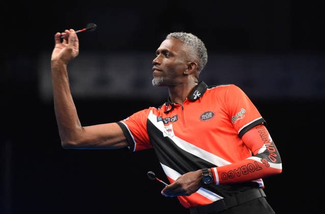 12 06 2026, xhbx, Dart World Cup of Darts 2026, v l Joshua Balfour Trinidad and Tobago DFL DFB REGULATIONS PROHIBIT ANY USE OF PHOTOGRAPHS as IMAGE SEQUENCES and or QUASI VIDEO Frankfurt