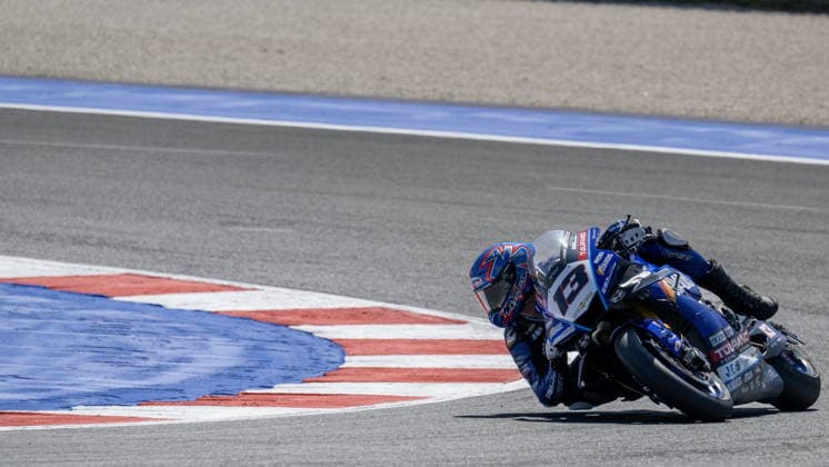 IPA85608202 - No. 13 Mattia Rato (ITA) Yamaha YZF R1 Motoxracing WorldSBK Team during the Pirelli Emilia Romagna Round, World Superbike (SBK) race in Italy, June 12, 2026  Copyright: xOttoxMoretti IPAxSportx xx 85608202