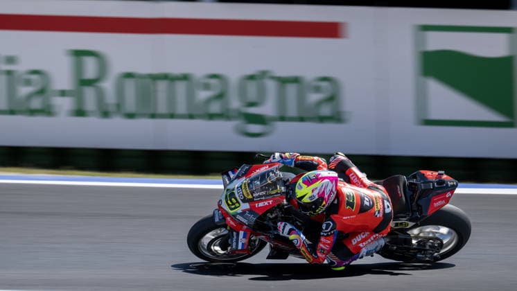 IPA85608192 - No. 19 Alvaro Bautista (ESP) on a Ducati Panigale V4R for the Barni Spark Racing Team during the Pirelli Emilia Romagna Round of the World Superbike (SBK) championship in Italy, June 12, 2026  Copyright: xOttoxMoretti IPAxSportx xx 85608192