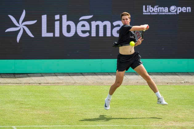 2026-06-12 - Libema Open 2026 ROSMALEN, NETHERLANDS - JUNE 12: Thijs Boogaard of The Netherlands during the Libema Open 2026 at the Autotron on June 12, 2026 in Rosmalen, Netherlands Rosmalen Autotron Netherlands Content not available for redistribution in The Netherlands directly or indirectly through any third parties. Copyright: xEwoutxPahudxdexMortangesx