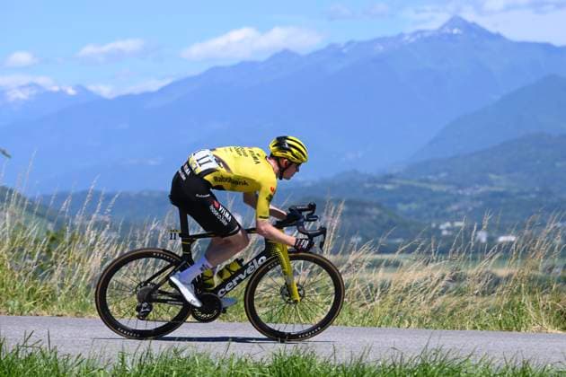 Tour Auvergne - Rhone-Alpes 2026 Stage 6 CREST-VOLAND, FRANCE - JUNE 12 : Jorgenson Matteo (USA) of Team Visma Lease a Bike during stage 6 of the 78th edition of Tour Auvergne - Rhone-Alpes an UCI World Tour 2.UWT cycling road race stage for Men Elite of 182.3 km with start in Saint-Vulbas and finish in Crest-Voland on June 12, 2026 in Crest-Voland, France, 12 06 2026 ( Motordriver Guy De Vuyst - Crest-Voland France  Copyright: xVincentxKalutx