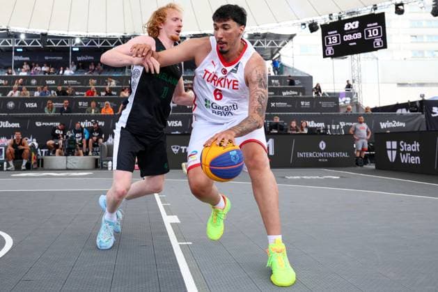 12.June. 2026 – Basketball – FIBA 3x3 World Tour Masters 2026-TUR vs IRL-Men-U23 NATIONS LEAGUE Yurdusen (Türkiye) is in action A1 Arena am Heumarkt A1 Arena am Heumarkt ,Vienna Vienna A1 Arena am Heumarkt AUSTRIA