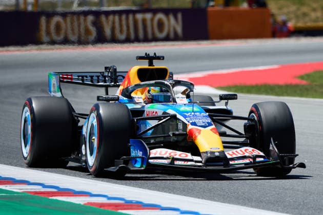 F1 Grand Prix of Barcelona-Catalunya - Practice Arvid Lindblad of Great Britain driving the (41) Visa Cash App Racing Bulls Formula One Team on track during the practice ahead of the F1 Grand Prix of Barcelona-Catalunya at Circuit de Barcelona-Catalunya on June 12, 2026, in Barcelona, Spain. Barcelona Circuit de Barcelona-Catalunya Catalunya Spain RL_F1GPBCN_2K26_000196 Copyright: xRicardoxLarreinax