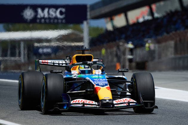 F1 Grand Prix of Barcelona-Catalunya - Practice Arvid Lindblad of Great Britain driving the (41) Visa Cash App Racing Bulls Formula One Team on track during the practice ahead of the F1 Grand Prix of Barcelona-Catalunya at Circuit de Barcelona-Catalunya on June 12, 2026, in Barcelona, Spain. Barcelona Circuit de Barcelona-Catalunya Catalunya Spain RL_F1GPBCN_2K26_000201 Copyright: xRicardoxLarreinax