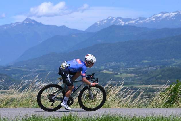 Tour Auvergne - Rhone-Alpes 2026 Stage 6 CREST-VOLAND, FRANCE - JUNE 12 : Glivar Gal (SLO) of Alpecin - Premier Tech during stage 6 of the 78th edition of Tour Auvergne - Rhone-Alpes an UCI World Tour 2.UWT cycling road race stage for Men Elite of 182.3 km with start in Saint-Vulbas and finish in Crest-Voland on June 12, 2026 in Crest-Voland, France, 12 06 2026 ( Motordriver Guy De Vuyst - Crest-Voland France  Copyright: xVincentxKalutx
