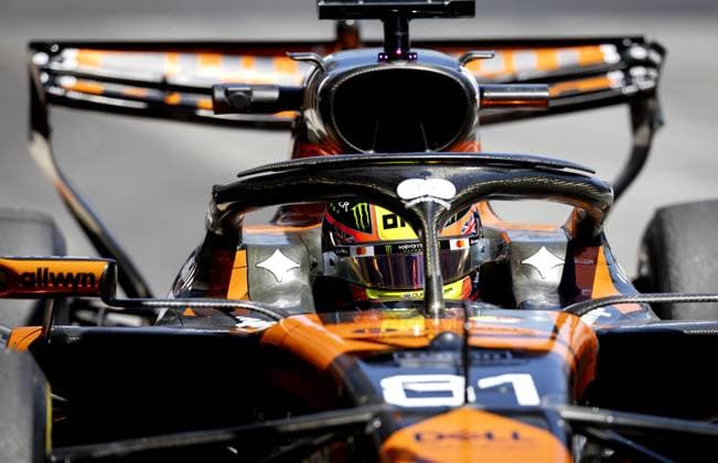 BARCELONA - Oscar Piastri (McLaren) during the first free practice session at the Circuit de Barcelona-Catalunya ahead of the Barcelona Grand Prix. SANDER KONING ANP xVIxANPxSportx xxANPxIVx 560821077 originalFilename: 560821077.jpg