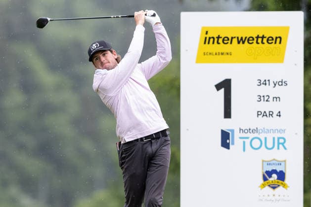 GOLF - Interwetten Open HAUS,AUSTRIA,12.JUN.26 - GOLF - HotelPlanner Tour, Interwetten Open, Golfclub Schladming. Image shows Logan Perkins (USA).  GEPAxpictures xHaraldxSteiner