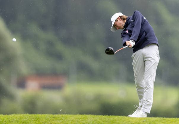 Sport Bilder des Tages GOLF - Interwetten Open HAUS,AUSTRIA,12.JUN.26 - GOLF - HotelPlanner Tour, Interwetten Open, Golfclub Schladming. Image shows Jakob Lotschak (AUT).  GEPAxpictures xHaraldxSteiner