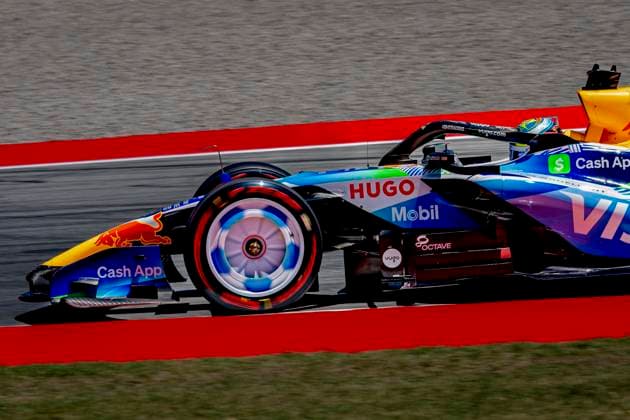 BARCELONA Formula 1 driver Arvid Lindblad of the Racing Bulls Formula One Team during the Formula 1 Spain Catalonia at the Circuit de Barcelona Catalunya on June 12, 2026 in Barcelona, Spain Photo by DeFodi Images