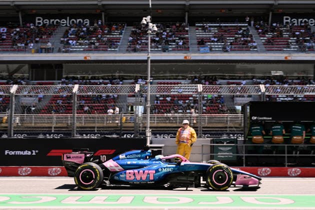 F1 Grand Prix of Barcelona-Catalunya - Practice Pierre Gasly of France driving the (10) BWT Alpine F1 Team A526 on pit-lane during the practice ahead of the F1 Grand Prix of Barcelona-Catalunya at Circuit de Barcelona-Catalunya on June 12, 2026, in Barcelona, Spain. Barcelona Circuit de Barcelona-Catalunya Catalunya Spain RL_F1GPBCN_2K26_000213 Copyright: xRicardoxLarreinax