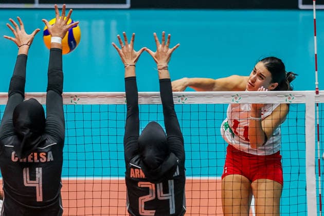 Volleyball, Women, AVC Nations Cup, Lebanon - Indonesia
