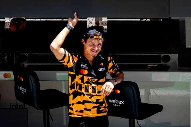 BARCELONA Formula 1 driver Lando Norris of McLaren Mastercard Formula 1 Team during the Formula 1 Spain Catalonia at the Circuit de Barcelona Catalunya on June 12, 2026 in Barcelona, Spain Photo by DeFodi Images