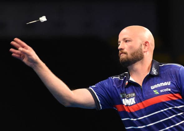 12 06 2026, xhbx, Dart World Cup of Darts 2026, v l Thibault Tricole France DFL DFB REGULATIONS PROHIBIT ANY USE OF PHOTOGRAPHS as IMAGE SEQUENCES and or QUASI VIDEO Frankfurt