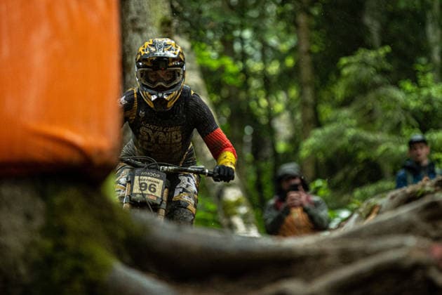 Whoop UCI Mountain Bike World Series Leogang Downhill HOFFMANN Nina SANTA CRUZ SYNDICATEat Whoop UCI Mountain Bike World Series Leogang Downhill, 12 06 2026,in Leogang,AUT Photo Sebastian Sternemann