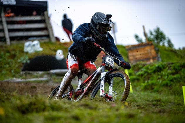 Whoop UCI Mountain Bike World Series Leogang Downhill PENE Tuhoto Ariki MS RACINGat Whoop UCI Mountain Bike World Series Leogang Downhill, 12 06 2026,in Leogang,AUT Photo Sebastian Sternemann