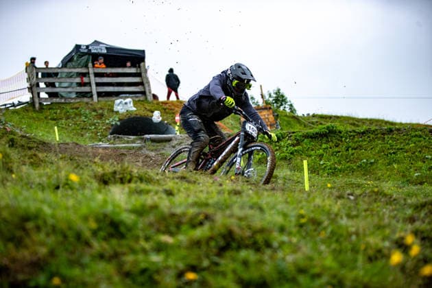 Whoop UCI Mountain Bike World Series Leogang Downhill SUETOS Cole at Whoop UCI Mountain Bike World Series Leogang Downhill, 12 06 2026,in Leogang,AUT Photo Sebastian Sternemann