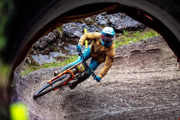 Whoop UCI Mountain Bike World Series Leogang Downhill WILLIAMSON Jonty YETI FOX FACTORY RACE TEAMat Whoop UCI Mountain Bike World Series Leogang Downhill, 12 06 2026,in Leogang,AUT Photo Sebastian Sternemann