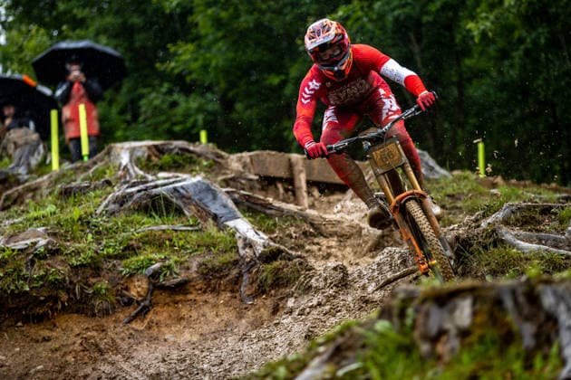 Whoop UCI Mountain Bike World Series Leogang Downhill KOLB Andreas SANTA CRUZ SYNDICATEat Whoop UCI Mountain Bike World Series Leogang Downhill, 12 06 2026,in Leogang,AUT Photo Sebastian Sternemann