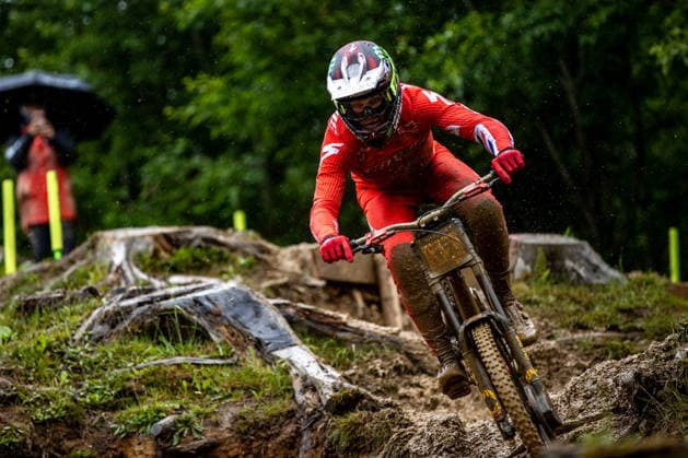 Whoop UCI Mountain Bike World Series Leogang Downhill WILLIAMS Jordan SPECIALIZED GRAVITYat Whoop UCI Mountain Bike World Series Leogang Downhill, 12 06 2026,in Leogang,AUT Photo Sebastian Sternemann