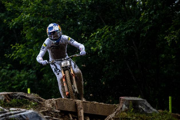 Whoop UCI Mountain Bike World Series Leogang Downhill VERMETTE Asa FRAMEWORKS RACING TRPat Whoop UCI Mountain Bike World Series Leogang Downhill, 12 06 2026,in Leogang,AUT Photo Sebastian Sternemann