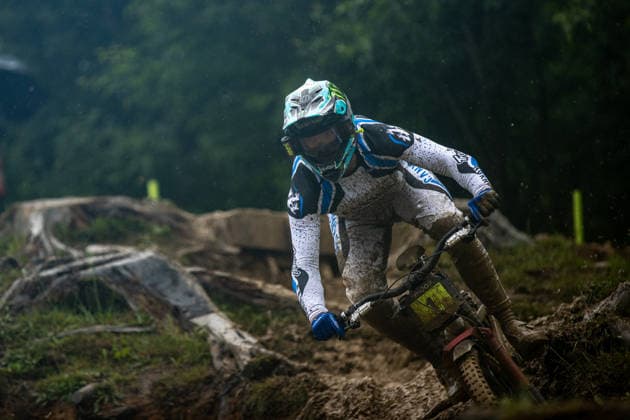 Whoop UCI Mountain Bike World Series Leogang Downhill SHAW Luca CANYON DH RACINGat Whoop UCI Mountain Bike World Series Leogang Downhill, 12 06 2026,in Leogang,AUT Photo Sebastian Sternemann