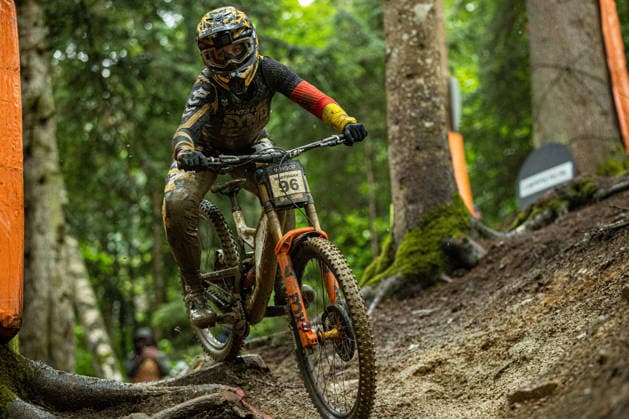 Whoop UCI Mountain Bike World Series Leogang Downhill HOFFMANN Nina SANTA CRUZ SYNDICATEat Whoop UCI Mountain Bike World Series Leogang Downhill, 12 06 2026,in Leogang,AUT Photo Sebastian Sternemann
