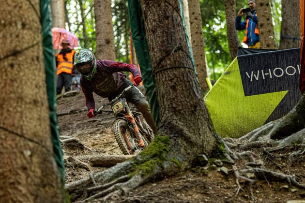 Whoop UCI Mountain Bike World Series Leogang Downhill MALLEN Alex OUTLAW INTENSE RACINGat Whoop UCI Mountain Bike World Series Leogang Downhill, 12 06 2026,in Leogang,AUT Photo Sebastian Sternemann