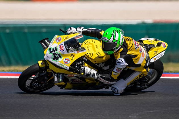 MOTORSPORTS - Superbike - Pirelli Emilia Romagna Round Photo by IPA ABACAPRESS.COM85610414 - Lorenzo Baldassarri (ITA) of the Ducati Panigale V4R Team Goeleven during the Pirelli Emilia Romagna Round of the World Superbike (SBK) championship in Italy, June 12, 2026 Italy Italy  Copyright: xIPAxSport ABACAx