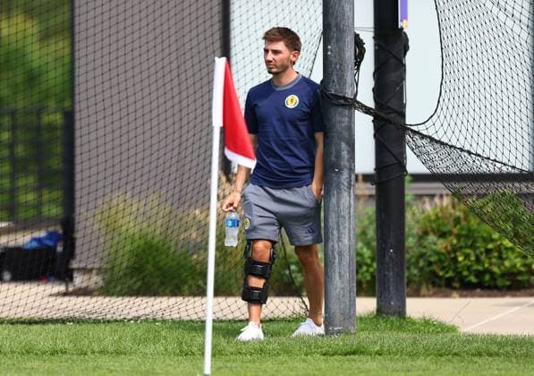 Billy Gilmour of Scotland Scotland Training Session, 2026 FIFA World Cup, WM, Weltmeisterschaft, Fussball Football, Revolution Training Centre, Foxborough, Massachusetts, USA - 12 Jun 2026Foxborough Revolution Training Centre Massachusetts (MA) United States of America EDITORIAL USE ONLY No use with unauthorised audio, video, data, fixture lists, club league logos or live services. Online in-match use limited to 120 images, no video emulation. No use in betting, games or single club league player publications.  Copyright: xMichaelxZemanek Shutterstockx 16919994h