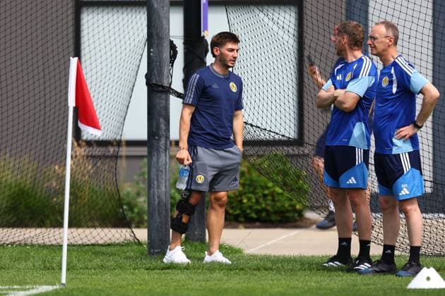 Billy Gilmour of Scotland Scotland Training Session, 2026 FIFA World Cup, WM, Weltmeisterschaft, Fussball Football, Revolution Training Centre, Foxborough, Massachusetts, USA - 12 Jun 2026Foxborough Revolution Training Centre Massachusetts (MA) United States of America EDITORIAL USE ONLY No use with unauthorised audio, video, data, fixture lists, club league logos or live services. Online in-match use limited to 120 images, no video emulation. No use in betting, games or single club league player publications.  Copyright: xMichaelxZemanek Shutterstockx 16919994k