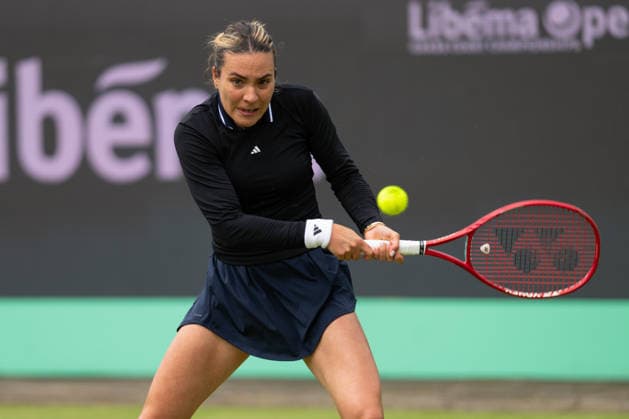 Elena Gabriela Ruse during the match against Barbora Krejcikova, Tennis, Libema Open 2026, WTA Masters 250, 12 06 2026, Rosmalen Grass Court Championships, Centre Court Rosmalen, s Hertogenbosch North Brabant Netherlands Copyright: xkolbert-press MarkusxVerwimpx