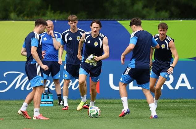 Scott McTominay of Scotland Scotland Training Session, 2026 FIFA World Cup, WM, Weltmeisterschaft, Fussball Football, Revolution Training Centre, Foxborough, Massachusetts, USA - 12 Jun 2026Foxborough Revolution Training Centre Massachusetts (MA) United States of America EDITORIAL USE ONLY No use with unauthorised audio, video, data, fixture lists, club league logos or live services. Online in-match use limited to 120 images, no video emulation. No use in betting, games or single club league player publications.  Copyright: xMichaelxZemanek Shutterstockx 16919994n